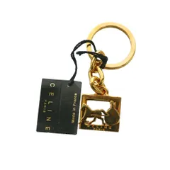 セリーヌ CELINE キーリングキーホルダー ロゴ ゴールドカラー /SS ■OS ■OH ■GY18のサムネイル