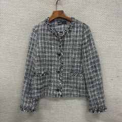 JILLSTUART ドルシーツイードジャケット 2way ノーカラー ネイビー