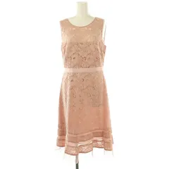 ビーシービージーマックスアズリア BCBGMAXAZRIA 総レースノースリーブワンピース ロング ピンクベージュ /DO ■OSのサムネイル