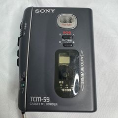 ジャンク品】SONY ソニー TCM-59 カセットコーダー カセットレコーダー