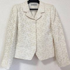 レオナール　LEONARD　テーラードジャケット　ホワイト系　13　XL　袖柄 LEONARD FASHION テーラードジャケット ホワイト - メルカリ