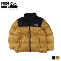 新品級】 FIRST DOWN ファーストダウン ダウンジャケット キャメル 