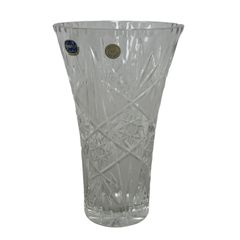 BOHEMIA CRYSTAL 花瓶 BOHEMIA CRYSTAL GLASS 花瓶 ボヘミア クリスタルガラス 中古