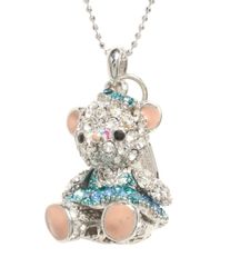 QVC スワロフスキー 使用 テディベア ベア くま クマ ロング 