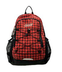 y2k Coleman backpack red check sling bag - メルカリ