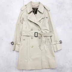 ◎MACKINTOSH マッキントッシュ トレンチコート ベルト コットン ベージュ スコットランド製 レディース 32 b01477のサムネイル