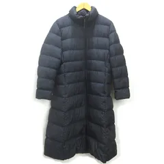 g■ユニクロ/UNIQLO ウルトラライトダウンロングコート/212-409119【3XL】黒/LADIES/G77【中古】■