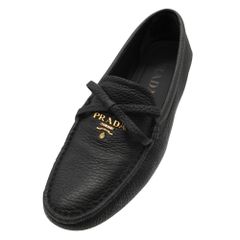 新品未使用 PRADA ブラック スエード ローファー 381/2 - メルカリ