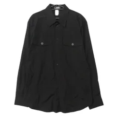GIANNI VERSACE ジャンニヴェルサーチ メデューサ ロゴ ボタン シャツ 長袖 胸ポケット カットソー 50/L ブラック メンズ 【中古】のサムネイル