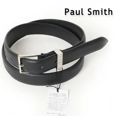 新品 Paul Smith ポールスミス シャドーエンボスストライプループ ベルト メンズ ビジネス カジュアル M # 700のサムネイル