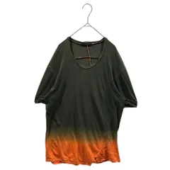 The Viridi-anne(ザヴィリディアン) Dye-sublimated Gradient Stitch T-shirt 製品染め グラデーション ステッチ Tシャツ SP-2346-01 2 カーキ×オレンジのサムネイル