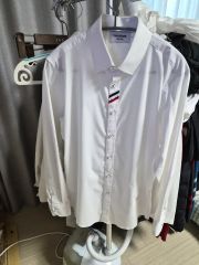 近年美品✨トムブラウン シルク100% 異素材トリム シャツ 38 