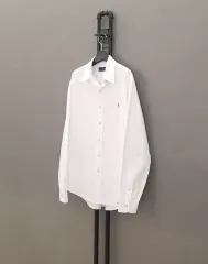 Polo ポロラルフローレン ポニー刺繍 オックスフォード ボタンダウンシャツ 白 L 105