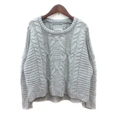 オズモーシス osmosis ニット セーター 長袖 ケーブル ONE M グレー /MN