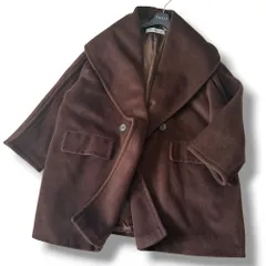 美品 白タグ MaxMara カシミヤ ビックカラーコート タバコブラウンのサムネイル