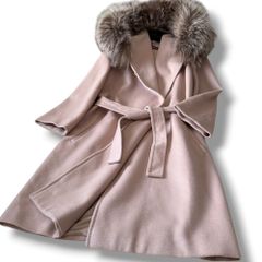 最高級✨マックスマーラ　カシミヤ混ミンクファー　ロングコート　42 Max Mara カシミヤ ミンクファー ロングコート 40サイズ 新品未使用