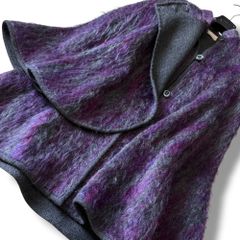 最高級 AGNONA アニオナ アルパカ ウール ケープ コート 42 (XL