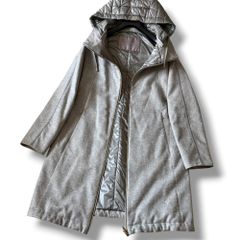 未使用 現行タグ HERNO 上質ウール グレンチェック柄ステンカラー