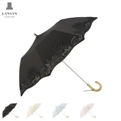 ランバン コレクション LANVIN COLLECTION 折りたたみ傘 2段 雨傘 日傘 T/C 50cm UVカット 12093-51