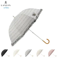 ランバンオンブルー LANVIN en Bleu 日傘 晴雨兼用 長傘 雨傘 レディース 50cm 軽量 UVカット 一級遮光 遮熱 ドビーフリルのサムネイル