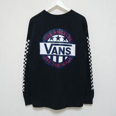 VANS × スタンダードカリフォルニアチェッカー ロゴ ロンT ブラック L 