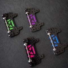 CNC加工 スキッドローラー 3ローラーセッティング 純正カーボン プロトタイプ ミニ四駆用 カーボン製リヤスキッドローラー大面積改造 社外品 - メルカリ