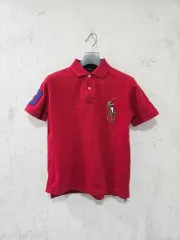 ポロラルフローレン ビックポニー レッド 半袖 カラーTシャツ S