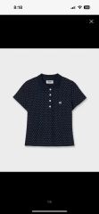 CRANK SEOUL 花柄リブ半袖Tシャツ フラワーヘンリーネックトップ