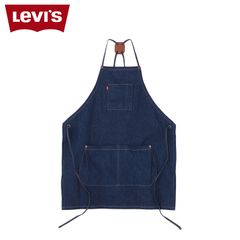 新品未使用 Merci メルシー リネン エプロン ブルー - メルカリ