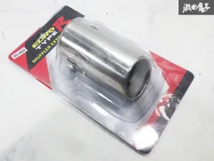 ★新品★ 社外 汎用 ステンレス製 マフラーカッター エンド シングルタイプ 砲弾 ドレスアップ 全長約120m 出口径約63mm 内径約60mm 即納のサムネイル