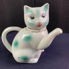 ♦中国 古玩 招き猫 自在 猫形 水注 急須 茶道具 置物飾り 骨董品 古美術品 ♢中国 古玩 招き猫 自在 猫形 水注 急須 茶道具 置物飾り 骨董品 古