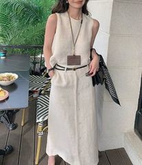 新品/タグ付】COHINA シャイニーリブニットスカートセットアップ 
