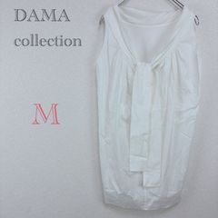 DAMA collection ノースリーブ ハンドメイドレース刺繍 ホワイト 