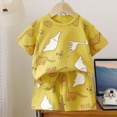 【男女兼用】子供用半袖半ズボンセット 夏服 綿100% キッズ ベビー 130cm かわいい Tシャツ トレーニング お出かけ 新品未使用 送料無料