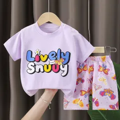 【ベビーキッズ】夏用半袖半ズボンセット 綿100% 男の子 女の子 73cm かわいい おしゃれ 子供服 通園 お出かけ 新品未使用 送料無料