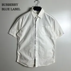 BURBERRY BLUE LABEL 00s y2k archive plaid S/S shirts L バーバリーブルー 裏チェック 刺繍 半袖シャツ ボタンシャツ 平成 三陽商会のサムネイル