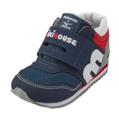 新品 [ MIKIHOUSE (ミキハウス)] ミキハウス×ミズノコラボレーションシューズ 13-9310-490 13 13.5 14 14.5 15 15.5 cm センチ ベビーシューズ セカンドシューズ キッズ 男の子 女の子 白 紺 マルチカラー