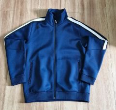 極希少】80s レトロ スクールジャージ トラックジャケット 紺 ネイビー