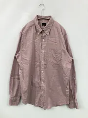 green label relaxing グリーンレーベルリラクシング シャツ/ブラウス XL ピンク 無地 コットン ミドル丈 長袖 ボタンダウン メンズ