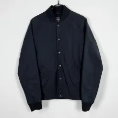 セオリー ブラック ストレッチ ブルゾン ジャケット ウィンドブレーカー アウター メンズM 95 ラデン ヴィンテージ