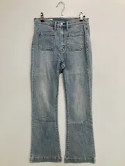 GAP ギャップ デニムパンツ 26 ブルー フルレングス 無地 フレア・ブーツカット スタンダード ハイウエスト ヴィンテージ レディース