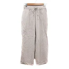 フリークスストア FREAKS STORE ストレートパンツ イージーパンツ 麻混 リネン混 F ライトベージュ /MN