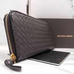 ◇極美品◇ボッテガヴェネタ　長財布　ラウンドジップ　ナッパレザー　ダークブラウン ◇美品◇ボッテガヴェネタ 長財布 ラウンドジップ ダークブラウン