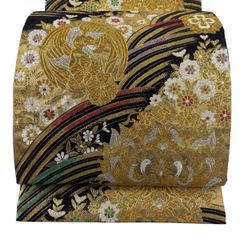 V3476 ○高級 正絹 唐織 六通 袋帯 宝尽くし - メルカリ