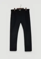 34 36 ユニクロ ブラック デニムジーンズ スリムフィット ストレッチ