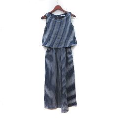 新品、未使用 ユナイテッドアローズ ストライプオールインワン Fサイズ 