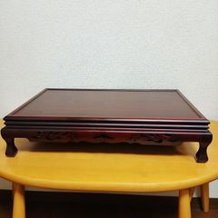 花台 飾り台 香炉台 置台 木製 アンティーク盆栽台 敷台 透かし彫り 華