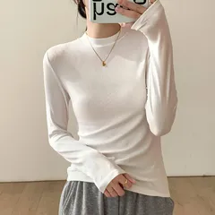 女性夏コーデ カジュアル長袖Tシャツc