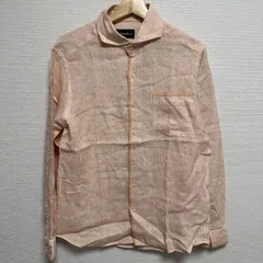(^w^)b Eddie Bauer エディーバウアー 長袖シャツ シャツ 麻100% 長袖 前ボタン 胸ポケット付き ストライプ トップス 春 夏 秋 カジュアル デイリー リゾート リネン 縦縞 メンズ サイズS OM12431HG
