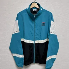 (^w^)b VISION STREET WEAR ヴィジョンストリートウェア ナイロンジャケット ナイロン100% スタンドカラー フルジップ バイカラー 切り替え STREET WEAR BOARDS SKATE メンズ サイズM OM12447HG